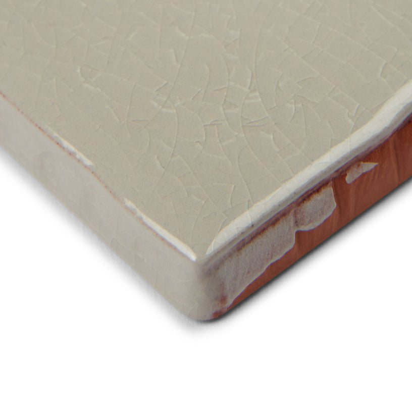 Padstow Dove - Vintage Crackle Glaze Grey Wall Tiles for Kitchen Splashbacks & Bathrooms - 5 x 25 cm