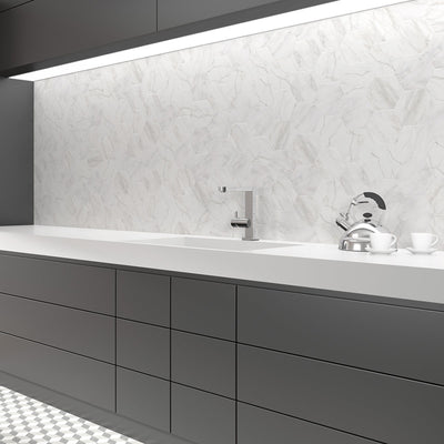 Atrium White Hex Hexagon Tile