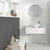 Atrium White Hexagon - Marble Effect Wall Tiles - 14 x 16 cm for Bathrooms & Kitchens, Ceramic