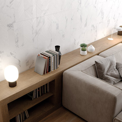 Celine White Decor Tile