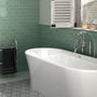 Chalk Jade 7.5 x 15 cm - Handmade Ceramic Wall Tiles for Kitchens & Bathrooms - 7.5 x 15 cm - Gloss Ceramic