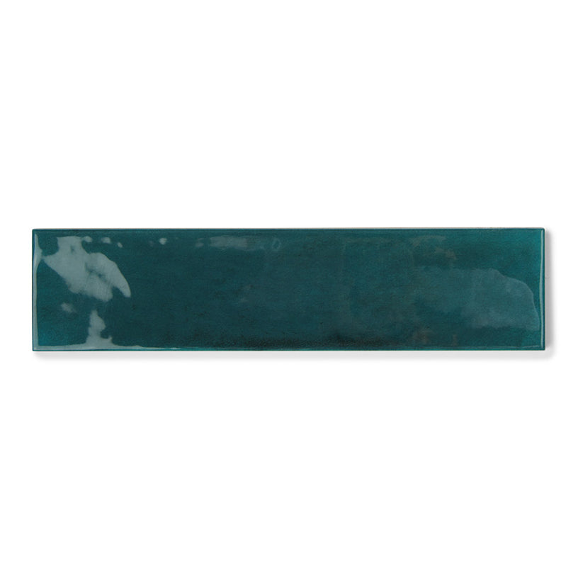 Opal Emerald - Modern Gloss Green Walll Tiles for Kitchen Splashbacks & Bathrooms - 7.5 x 30 cm - Ceramic