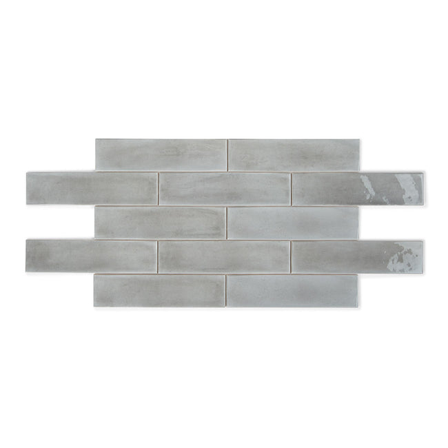 Opal Marine - Modern Gloss Plain Walll Tiles for Kitchen Splashbacks & Bathrooms - 7.5 x 30 cm - Ceramic