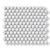 Microhex White - Matt Hexagon Mosaic Tile for Honeycomb Walls or Floors - 26 x 30 cm, Porcelain