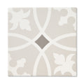 Maison Chic - Grey Victorian Patterned Tiles for Hallways, Kitchen & Bathroom Floors - 20 x 20 cm, Matt Porcelain