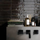 Dwell Black 6 x 24 cm - Designer Gloss Black Wall Tiles for Kitchen Splashbacks & Bathroom Feature Walls