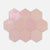Ella Pink - Moroccan Hexagon Wall Tiles for Bathrooms & Kitchens 10.8 x 12.4 cm - Gloss Ceramic