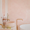 Ella Pink - Moroccan Hexagon Wall Tiles for Bathrooms & Kitchens 10.8 x 12.4 cm - Gloss Ceramic