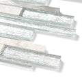 Aspire Light - White Glass & Stone Mosaics for Kitchen Splashbacks & Bathrooms - 30 x 30 cm