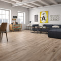 Delamere Honey - Warm Oak Wood Effect Floor Tiles - 20 x 120 cm for Bathrooms, Kitchens & Hallways, Porcelain Plank Tiles