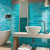 Grace Blue - Crackle Subway Wall Tiles for Kitchen Splashbacks & Bathrooms - 7.5 x 30 cm, Ceramic