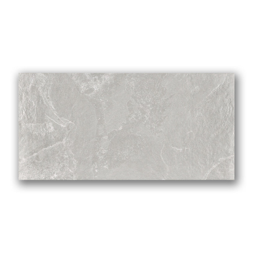 Concrete Grey - Modern Concrete Effect Wall & Floor Tiles for Kitchens & Bathrooms - 30 x 60 cm - Matt Porcelain