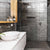 Harmony Dark - Vintage Grey Wall Tiles for Bathrooms & Kitchen Splashbacks - 10 x 20 cm, Gloss Ceramic