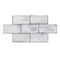 Harmony Sky - Vintage Blue Wall Tiles for Bathrooms & Kitchen Splashbacks - 10 x 20 cm, Gloss Ceramic