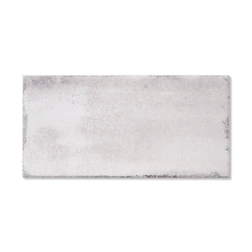 Harmony Fog - Vintage Grey Wall Tiles for Bathrooms & Kitchen Splashbacks - 10 x 20 cm, Gloss Ceramic