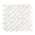 Hamptons Diamond - Luxury White Marble Effect Mosaic Tiles - 30 x 30 cm for Bathrooms, Kitchens, Walls & Floors, Glass