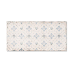 Harmony Sky Decor - Patterned Beige Wall Tiles for Bathrooms & Kitchen Splashbacks - 10 x 20 cm, Gloss Ceramic
