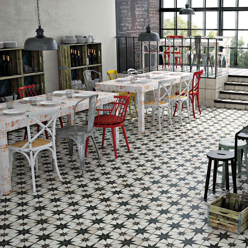 Vintage shop floor tiles