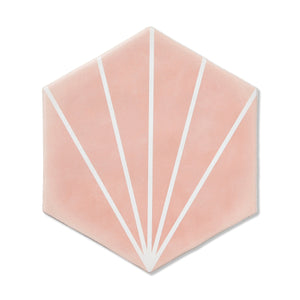 Palm Springs Pink Hexagon Tile
