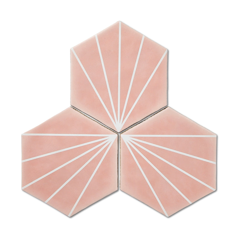 Palm Springs Pink Hexagon Tile