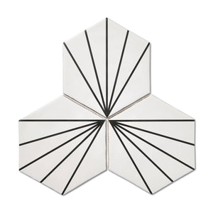 Palm Springs White Hexagon Tile