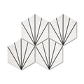 Palm Springs White Hexagon Tile