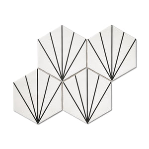 Palm Springs White Hexagon Tile
