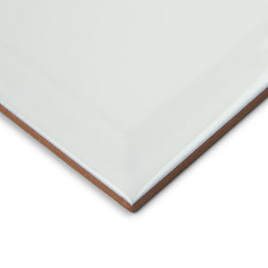 Metro White - Bevelled Gloss 10 x 20 cm Wall TIles for Bathrooms, Kitchens & Splashbacks, Ceramic