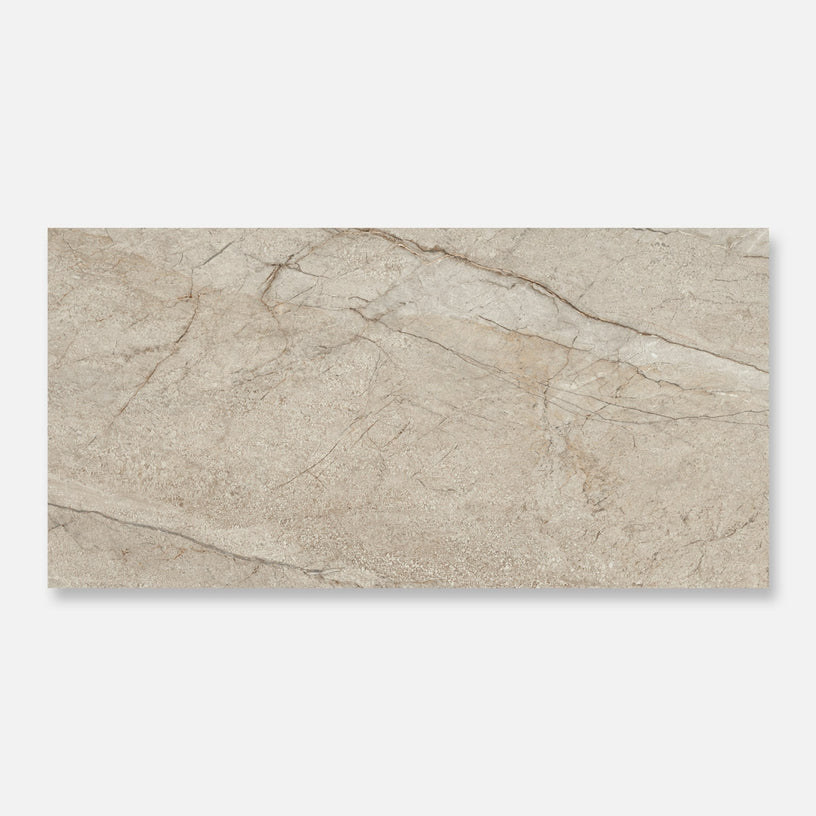 Imperial Marble - XL Polished Beige Marble Effect Bathroom Wall & Floor Tiles - 60 x 120 cm, Porcelain