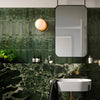 Dwell Emerald 6 x 24 cm - Designer Gloss Green Wall Tiles for Kitchen Splashbacks & Bathroom Feature Walls