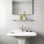 Mini Hex White - Gloss Plain Hexagon Wall Tiles for Kitchen Splashbacks & Bathrooms - 10.7 x 12.4 cm