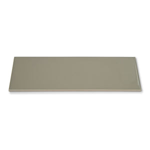 Bon Ton Pearl - Grey Modern Kitchen & Bathroom Wall Tiles - 10 x 30 cm - Gloss Ceramic