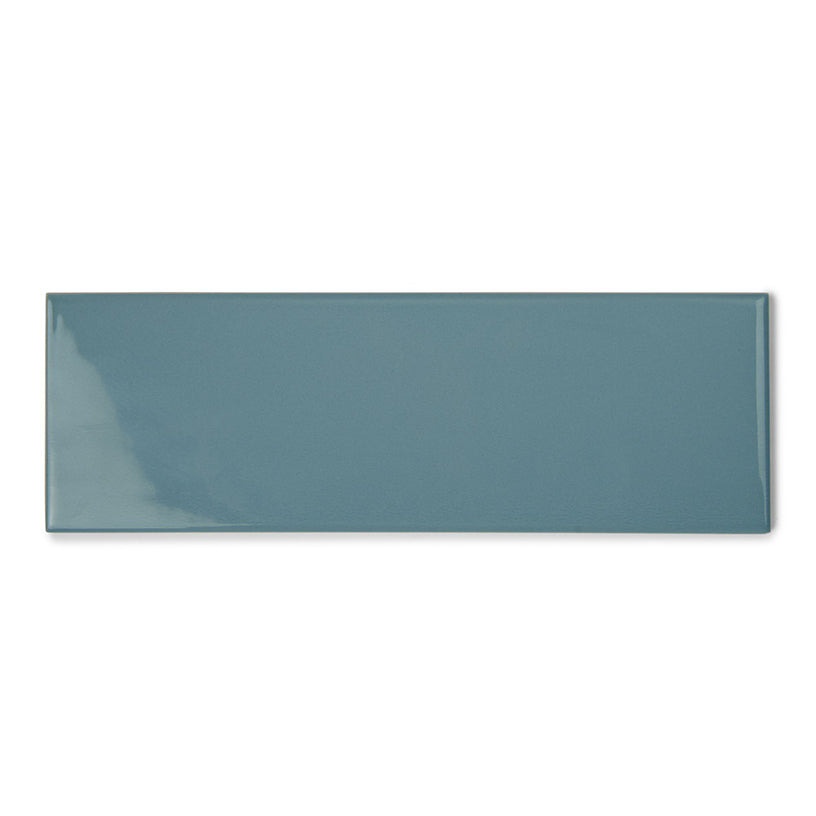 Bon Ton Indigo - Blue Modern Kitchen & Bathroom Wall Tiles - 10 x 30 cm - Gloss Ceramic