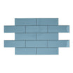 Bon Ton Indigo - Blue Modern Kitchen & Bathroom Wall Tiles - 10 x 30 cm - Gloss Ceramic