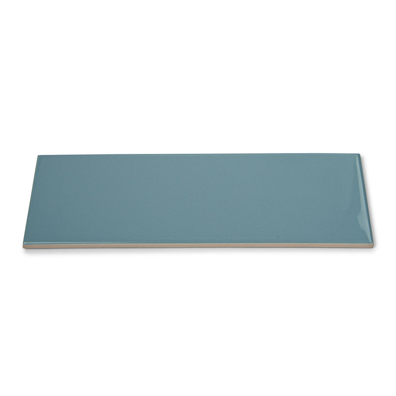 Bon Ton Indigo - Blue Modern Kitchen & Bathroom Wall Tiles - 10 x 30 cm - Gloss Ceramic