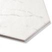 Marmi Hexagon - White Marble Effect Floor & Wall Tiles for Bathrooms & Kitchens - 17.5 x 20cm, Porcelain