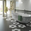 Mono Black - Plain Matt Hexagon Porcelain Tiles for Kitchens & Bathroom Floors & Walls - 17.5 x 20 cm