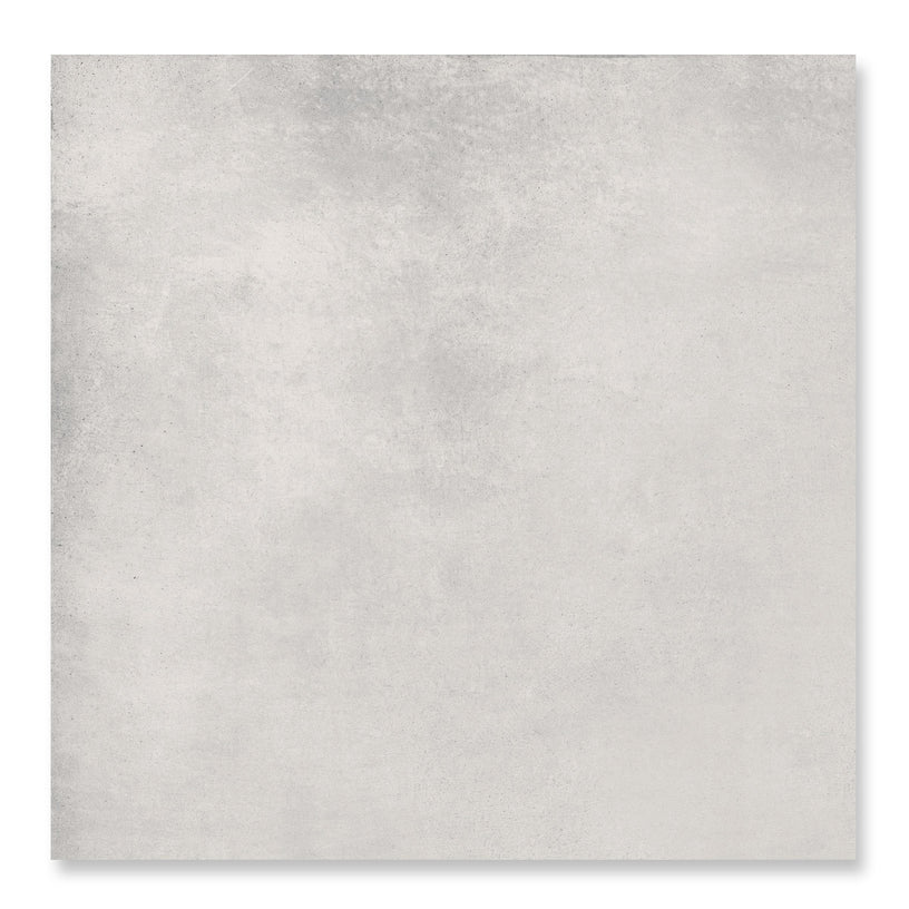 Motion Light 30 x 60 cm - White Concrete Style Floor & Wall Tiles for Bathrooms & Kitchens - Porcelain