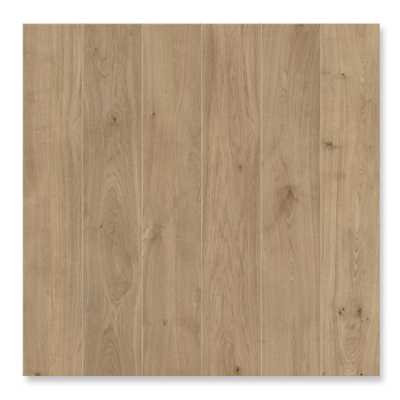 Nordic Oak - Large Wood Effect Floor Tiles - 20 x 120 cm for Bathrooms, Kitchens & Hallways, Porcelain Plank Tiles