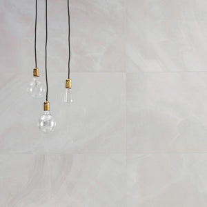 Onice Pearl - Luxury Wall & Floor Tiles, Marble Effect - 60 x 120 cm for Bathrooms & Kitchens, Porcelain