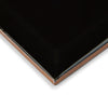 Metro Black Gloss - Bevelled 10 x 20 cm Wall TIles for Bathrooms, Kitchens & Splashbacks, Ceramic