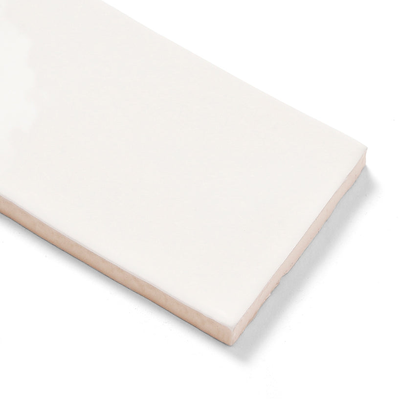 Countrywide Cream - Handmade Ceramic Wall Tiles for Kitchens & Bathrooms - 7.5 x 30 cm - Gloss Ceramic