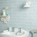 Countrywide Duck Egg - Handmade Ceramic Wall Tiles for Kitchens & Bathrooms - 7.5 x 30 cm - Gloss Ceramic