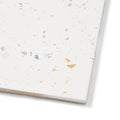 Tutti Frutti - White Terrazzo Floor & Wall Tiles for Kitchen Splashbacks, Bathrooms & Hallways - 18.5 x 18.5 cm Porcelain