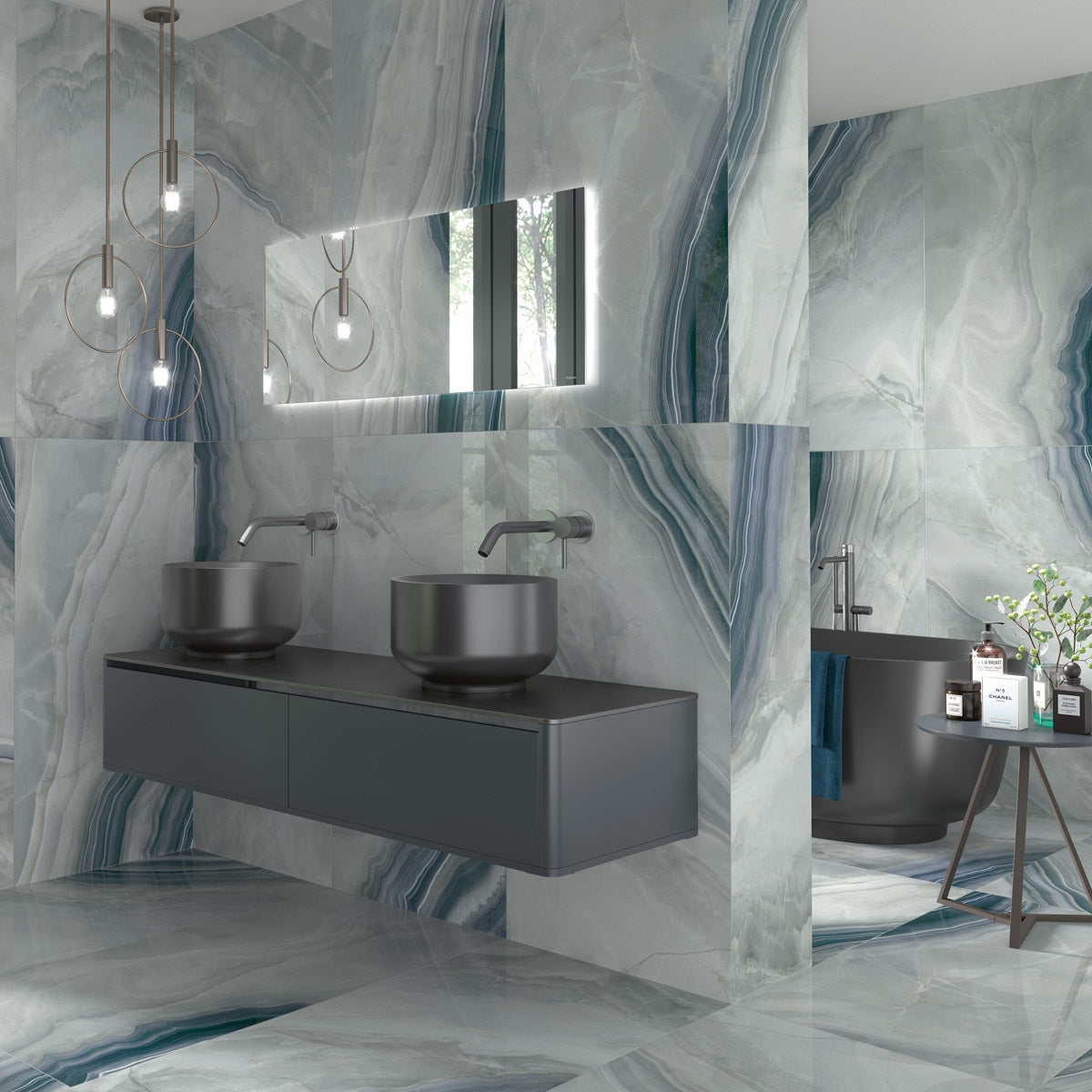 Crown Jewel Onyx Porcelain Tile 80 x 80cm