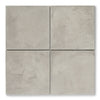 Cotto Light Grey - Geometric Encaustic Grey Tiles for Kitchens, Bathrooms & Hallways - 20 x 20 cm - Matt Porcelain