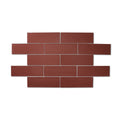 Dorset Red - Modern Wall Tiles for Designer Kitchens & Bathrooms - 10 x 30 cm - Matt Ceramic