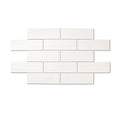 Dorset White - Modern Wall Tiles for Designer Kitchens & Bathrooms - 10 x 30 cm - Matt Ceramic