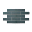 Dorset Blue - Modern Wall Tiles for Designer Kitchens & Bathrooms - 10 x 30 cm - Matt Ceramic
