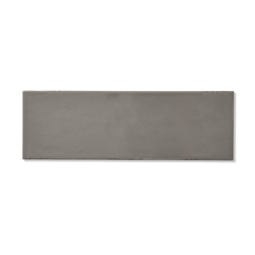 Dorset Mid Grey - Modern Wall Tiles for Designer Kitchens & Bathrooms - 10 x 30 cm - Matt Ceramic